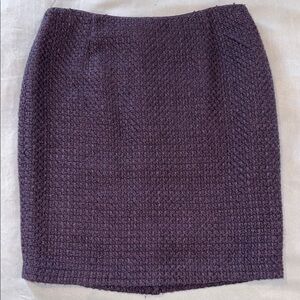 Purple Serrani Italy Tweed Lined Pencil Mini Skirt